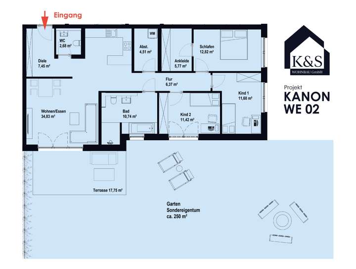 Kanon Grundriss WE02