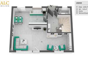 Reserviert! Familienglück in bester Lage - modernisierte DHH mit Garten und Carport – Die vollständige Adresse der Immobilie erhältst du vom Anbieter., 26131 Eversten, Oldenburg (Oldenburg) – Vorschaubild 2