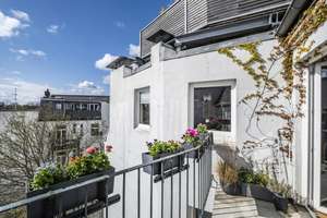 Charakterstark, lichtdurchflutet und außergewöhnlich:
DG-Wohnung mit  Dachterrasse am Isemarkt – Die vollständige Adresse der Immobilie erhältst du vom Anbieter., 20144 Harvestehude, Hamburg – Vorschaubild 11