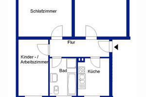 Komfortable Wohnung mit Dusche und Badewanne in der Teichbreite – Örtzestr. 3, 38448 Teichbreite, Wolfsburg – Vorschaubild 4