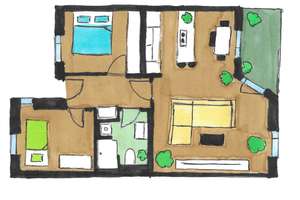 Moderne 3-Zimmer-Wohnung (SmartHome) – Europaplatz 14, 99091 Gispersleben, Erfurt – Vorschaubild 2