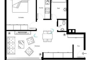 2-Zimmer-Wohnung in zentraler Lage mit hervorragender Verkehrsanbindung – Die vollständige Adresse der Immobilie erhältst du vom Anbieter., 70439 Stammheim-Mitte, Stuttgart – Vorschaubild 10