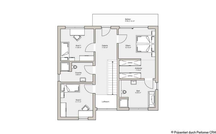 Grundriss Obergeschoss