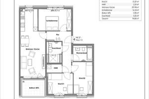 Großzügige 4‑Zimmer‑Familienwohnung mit Wannenbad & zusätzlichem Duschbad – Nesselrodestraße 2-4, 50735 Niehl, Köln – Vorschaubild 9