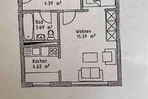 Augsburg - Kriegshaber: 1 -Zimmer- Wohnung in ruhiger Lage – Die vollständige Adresse der Immobilie erhältst du vom Anbieter., 86156 Kriegshaber, Augsburg – Vorschaubild 4