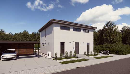 Bild von Butzbach-OT, Bezugsfertige Stadtvilla, Effizienzhaus 40 in massiver Bauweise