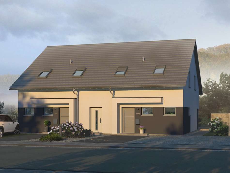 Modernes Doppelhaus