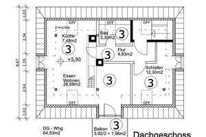 Schickes Loft in Villa Ramersdorf - DG-Wohnung mit Südbalkon – Die vollständige Adresse der Immobilie erhältst du vom Anbieter., 81735 Ramersdorf, München – Vorschaubild 11