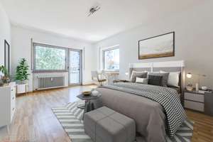Zentrale 3,5-Zimmer-Wohnung mit Grünblick und zwei sonnigen Balkonen