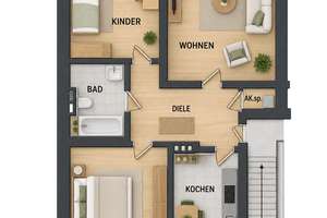 3 Zimmer EG-Wohnung mit Balkon, frei ab 01.11.2026