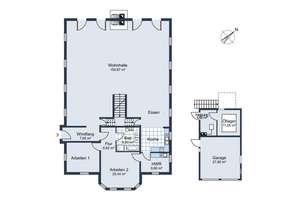 Landhaus mit Gästehaus, 
Doppelgarage, Saunahaus, über 8000 m² Grund
Verkauf auf Nießbrauchbasis – Die vollständige Adresse der Immobilie erhältst du vom Anbieter., 64739 Höchst im Odenwald – Vorschaubild 4