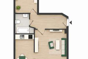 Erstbezug nach hochwertiger Sanierung – Exklusive 2 Zimmer-Wohnung mit Balkon, EBK und Stellplatz – Friedrich-Bosse-Straße 42, 4159 Möckern, Leipzig – Vorschaubild 19