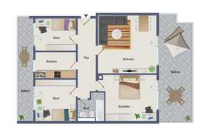 Traumhafte Penthouse-Wohnung mit Terrasse & EBK – ab sofort verfügbar – Reginfriedstraße 2, 81547 München – Vorschaubild 11