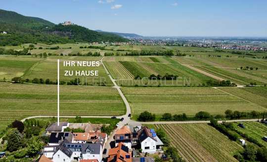 Ein verstecktes Juwel, angrenzend an die Weinberge mit Blick auf das Hambacher Schloss