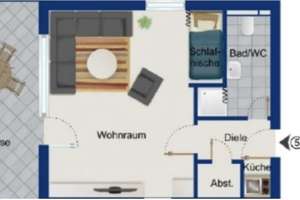 1 Zimmer Terassenwohnung mit separaten Bad in Stg- Sillenbuch.  – Kirchheimer Straße 20, 70619 Sillenbuch (Ortsteil), Stuttgart – Vorschaubild 11