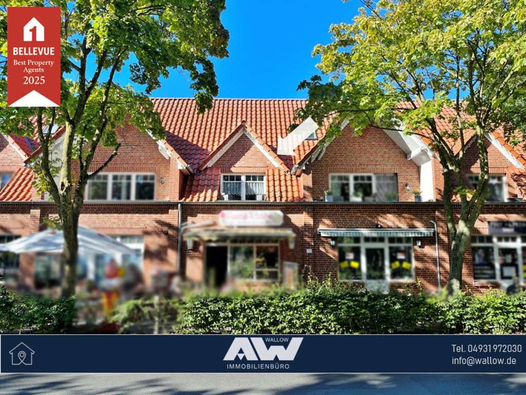 Immobilie in Großheide - Oberwohnung mit Balkon in Großheide, direkt am Marktplatz! - Bild 0