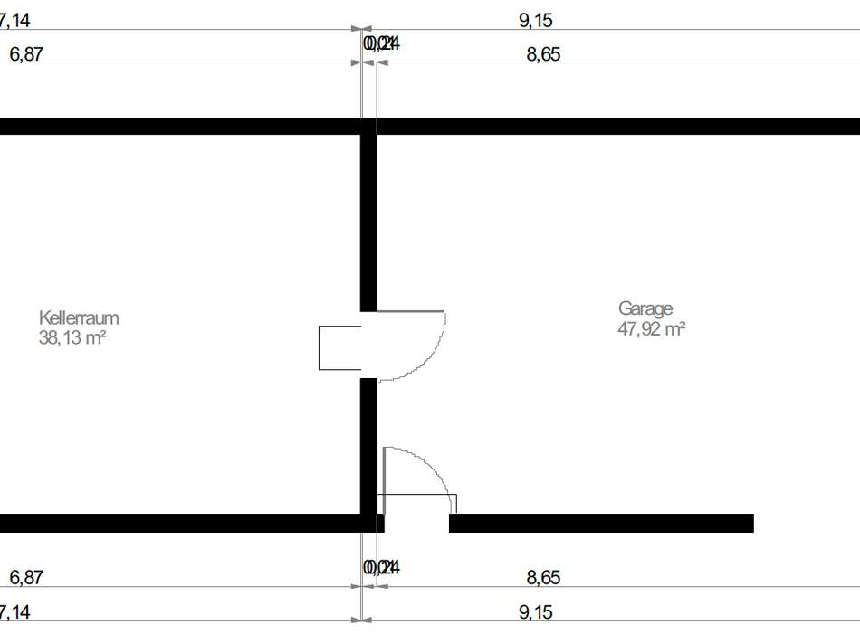 Grundriss Garage
