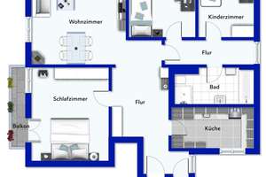 Repräsentative 4-Zimmer-Wohnung mit Aufzug, zwei Balkonen und Gemeinschaftsgarten in zentraler Lage – Die vollständige Adresse der Immobilie erhältst du vom Anbieter., 42283 Barmen, Wuppertal – Vorschaubild 8