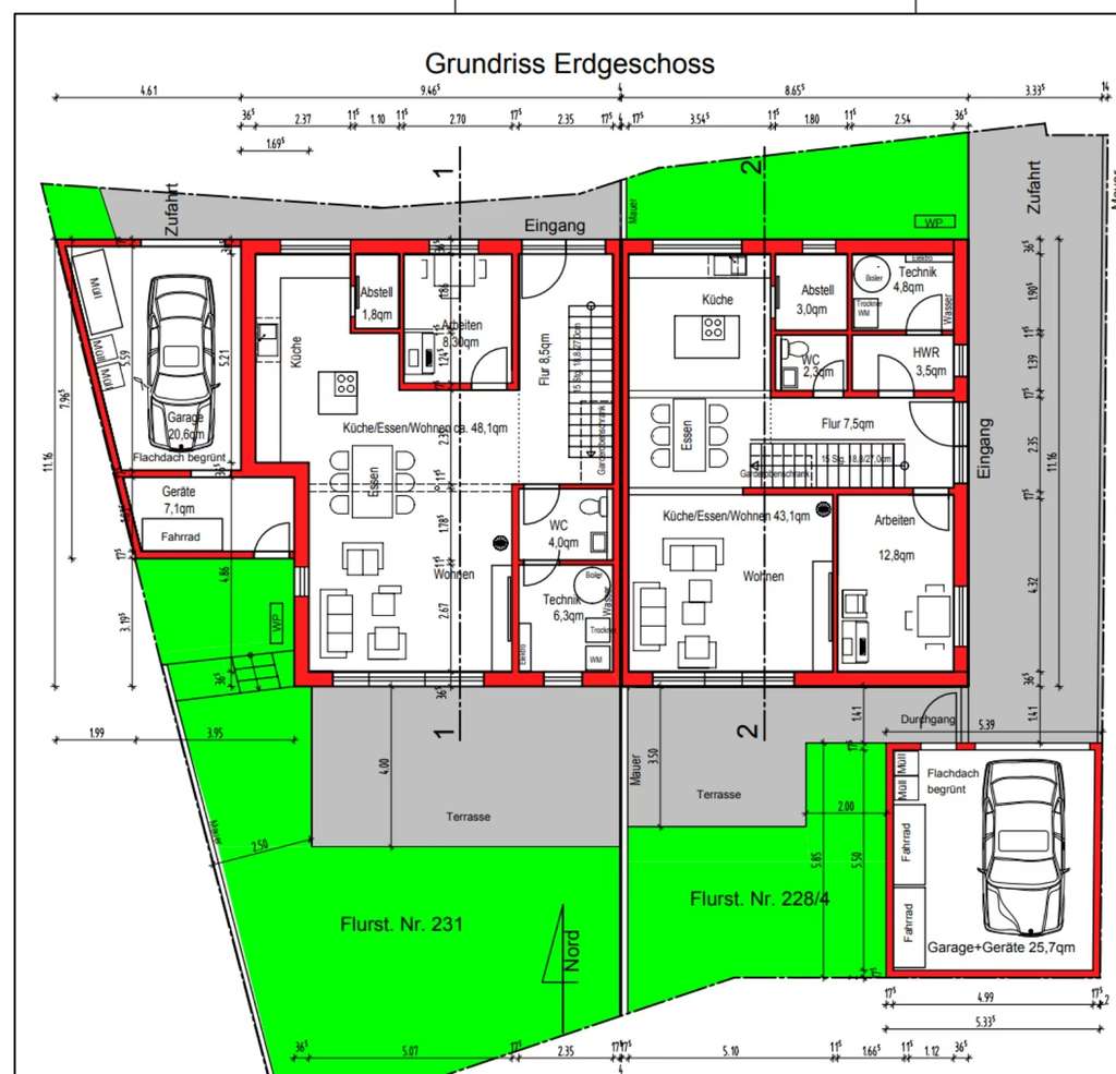 Immobilie in Fluorn-Winzeln - Modern wohnen im Grünen – Neubau-Doppelhaushälften mit Zukunftstechnologie - Bild 1