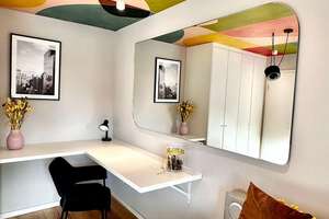 Möbliertes Penthouse Citylage Friedrichstadt, Parkett, 2 Schlafzimmer mit Klimaanlage – Oberbilker Allee, 39, 40215 Friedrichstadt, Düsseldorf – Vorschaubild 9