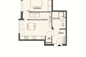 - Urban und modern - Stilvolle 2-Zimmer-Wohnung – Die vollständige Adresse der Immobilie erhältst du vom Anbieter., 70182 Oberer Schlossgarten, Stuttgart – Vorschaubild 5