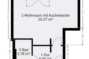 Modernes Apartment direkt am HBF Dresden – ruhig, zentral & frisch saniert – Die vollständige Adresse der Immobilie erhältst du vom Anbieter., 1069 Südvorstadt-West, Dresden – Vorschaubild 2