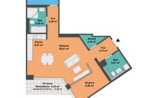 Exklusiver Erstbezug: Hochwertige 2-Zimmer-Wohnung im Neubauprojekt Guthe-Höfe – Hermann-Guthe-Str. 9, 30519 Döhren, Hannover – Vorschaubild 9
