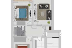 Helle 3-Zimmer Wohnung mit Balkon im 3. OG in Düsseldorf-Garath – Stettiner Straße 67, 40595 Garath, Düsseldorf – Vorschaubild 7