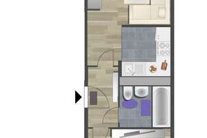 2-Raum-Wohnung mit offener Küche und Blick ins Grüne – Marie-Tilch-Str. 8, 9123 Hutholz, Chemnitz – Vorschaubild 6