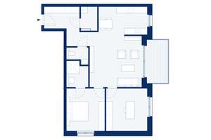 RESERVIERT! D13: Großzügige 3-Zimmerwohnung im 2.OG - Bad ensuite - Balkon zur Gartenseite – Villenstraße 4, 53129 Dottendorf, Bonn – Vorschaubild 3