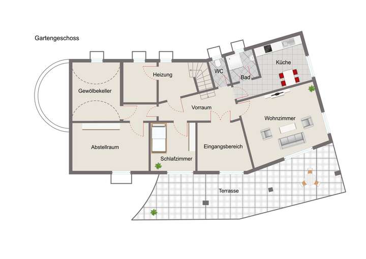 Grundriss Gartengeschoss