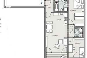 Moderne Architektur: Top ausgestattete 3-Zimmer-Wohnung in den Steimker Gärten – Kamillenweg 13a, 38446 Wolfsburg – Vorschaubild 4