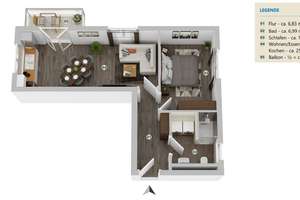 HEIMAT 8 Wohnung 4 – Die Sonnenwohnung! Heimstetten – Die vollständige Adresse der Immobilie erhältst du vom Anbieter., 85551 Kirchheim bei München – Vorschaubild 7