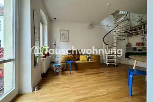 Tauschwohnung: Helle und ruhige Maisonette-Dachgeschoss-Whg im Samariterkiez – Bänschstraße 37, 10247 Friedrichshain, Berlin – Vorschaubild 1