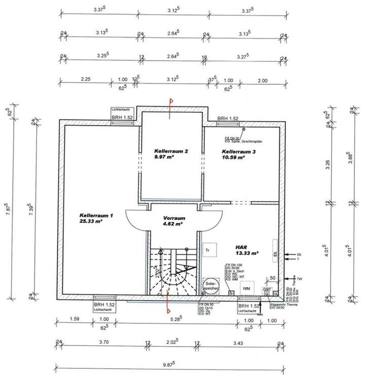 Grundriss Untergeschoss
