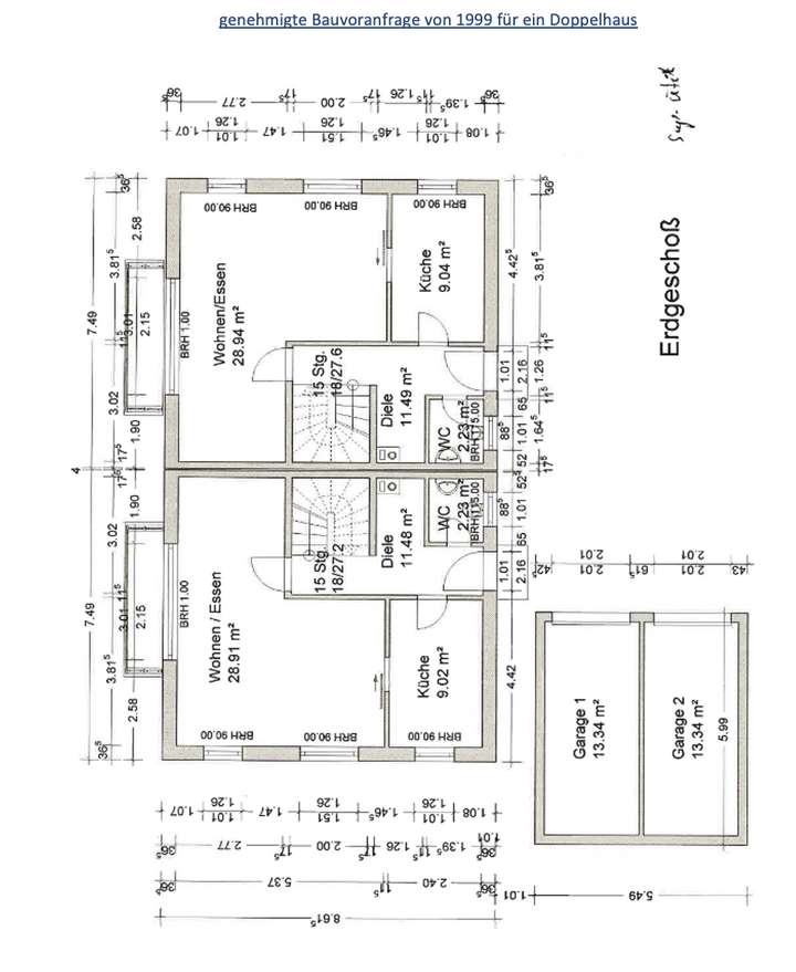 Grundriss Erdgeschoß