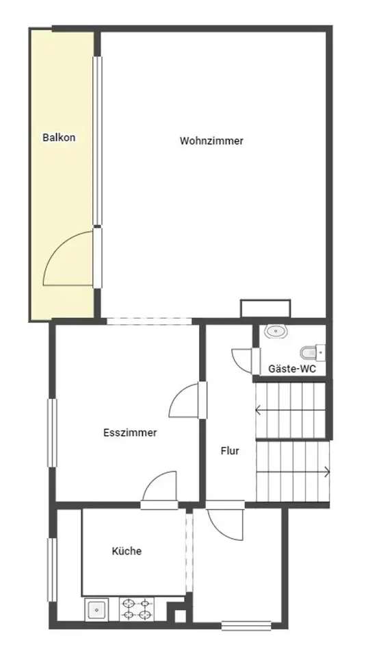 Grundriss MItte - Ebene 2