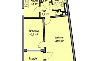 Über den Dächern von Sündersbühl -Zweizimmerwohnung mit Blick bis zur Alten Veste! – Nansenstr. 21, 90439 Sündersbühl, Nürnberg – Vorschaubild 12