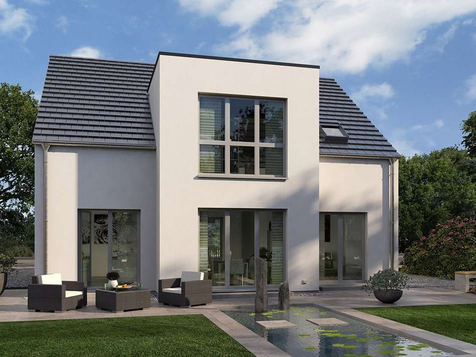 Modernes Traumhaus mit Garten