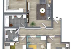 4-Raum-Balkonwohnung im Altbau mit 2 Bädern – Körnerstr. 28, 9130 Sonnenberg, Chemnitz – Vorschaubild 6