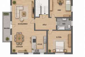 Erstbezug nach Kernsanierung | 95 m² | 3 Zimmer | Fußbodenheizung | Balkon – 33102 Kernstadt, Paderborn – Vorschaubild 13