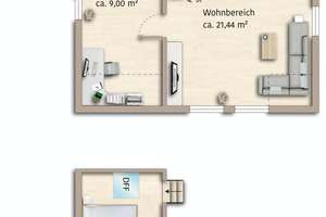 Charmantes Wohnungskonzept mit besonderem Flair – 2,5 ZKB freistehendes Haus - Pendlerlage in Mering – Die vollständige Adresse der Immobilie erhältst du vom Anbieter., 86415 Mering – Vorschaubild 16