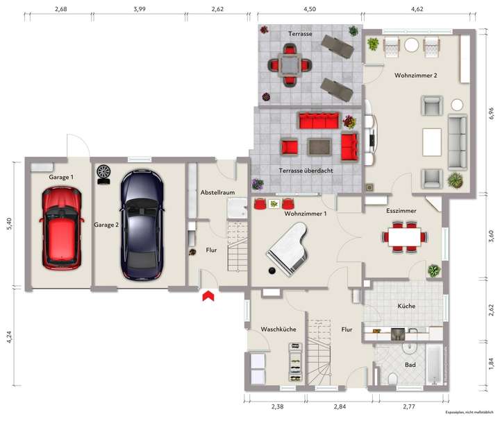 Grundriss Erdgeschoss (nicht m