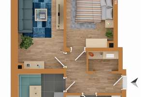 2-Raumwohnung mit Balkon – Bürgelstraße 5, 9117 Siegmar, Chemnitz – Vorschaubild 12