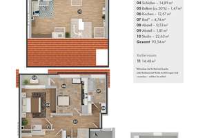 Kreuzviertel | Erstbezug nach Kernsanierung |  Maisonette-Wohnungen mit Studio und Balkon | Promenad – Die vollständige Adresse der Immobilie erhältst du vom Anbieter., 48147 Kreuz, Münster – Vorschaubild 4
