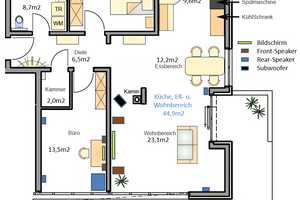 Wunderschöne 3,5 Zimmer Wohnung mit Garten in einzigartiger Waldrandlage für Naturliebhaber – Abraham-Wolf-Str. 23, 70597 Stuttgart – Vorschaubild 2