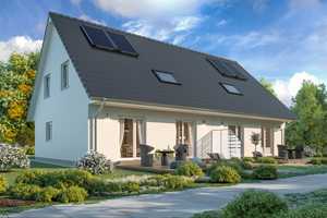 Nur noch 1 Grundstück von 4 zu haben. Klimafreundliche Scanhaus Doppelhaushälften in HH Billstedt – Öjendorfer Steinkamp 9, 22117 Hamburg – Vorschaubild 1