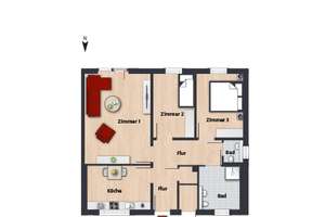 Großzügiges Wohnen im Grünen // 1.OG Wohnung 2 - Haus A – Hagebergstr. 2A, 38440 Hageberg, Wolfsburg – Vorschaubild 13