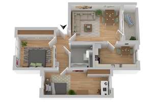 3-Zimmerwohnung Rostock – Parchimer Str.  1, 18109 Lichtenhagen, Rostock – Vorschaubild 6