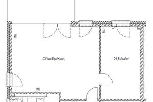 Erstklassige 2-Zi-Wohnung auf 74m² mit Terrasse und Einbauküche – Athanasius-Kircher-Straße 13, 97074 Frauenland, Würzburg – Vorschaubild 3